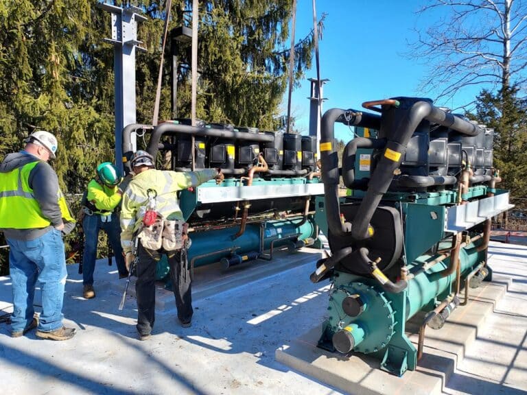 Post Hurricane Ida Chiller Installation