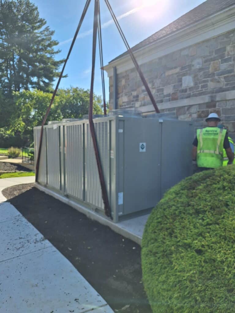 Installed a new 80-ton split system